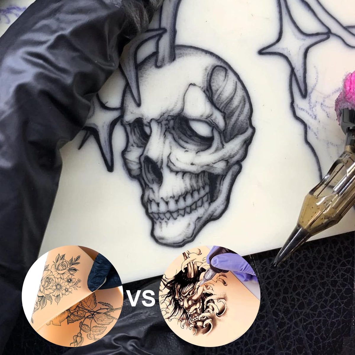 Autdor close-up of synthetic skin texture showing realistic needle feedback