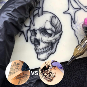 Autdor close-up of synthetic skin texture showing realistic needle feedback