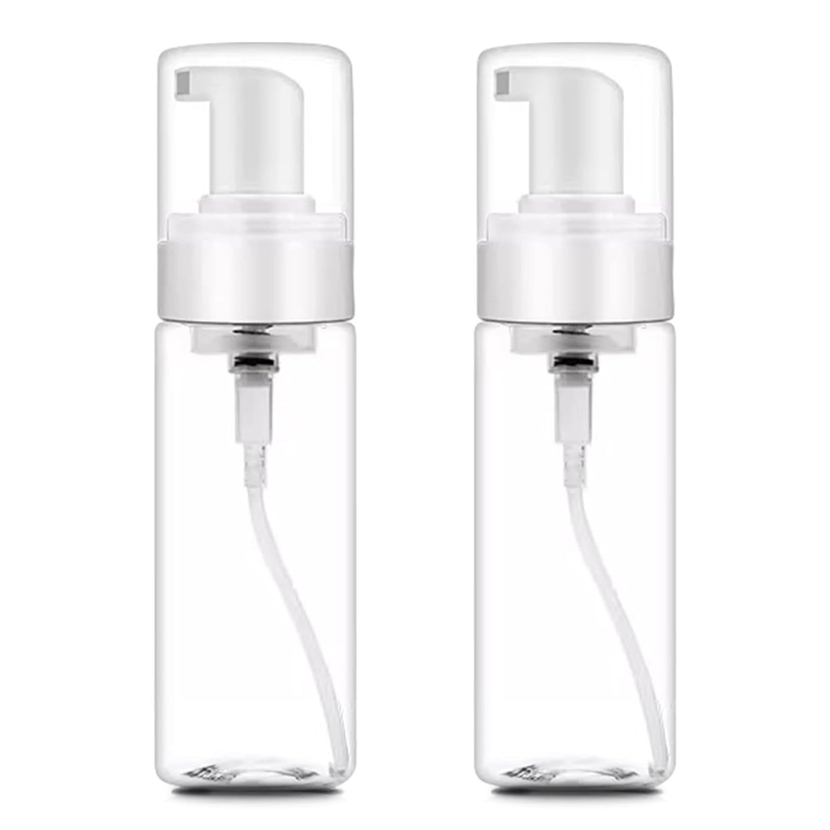 Autdor front view of two clear 200ml foam dispensers showing design and capacity