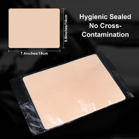 Autdor practice skin beside ruler showing 8x6 inch scale for planning placements