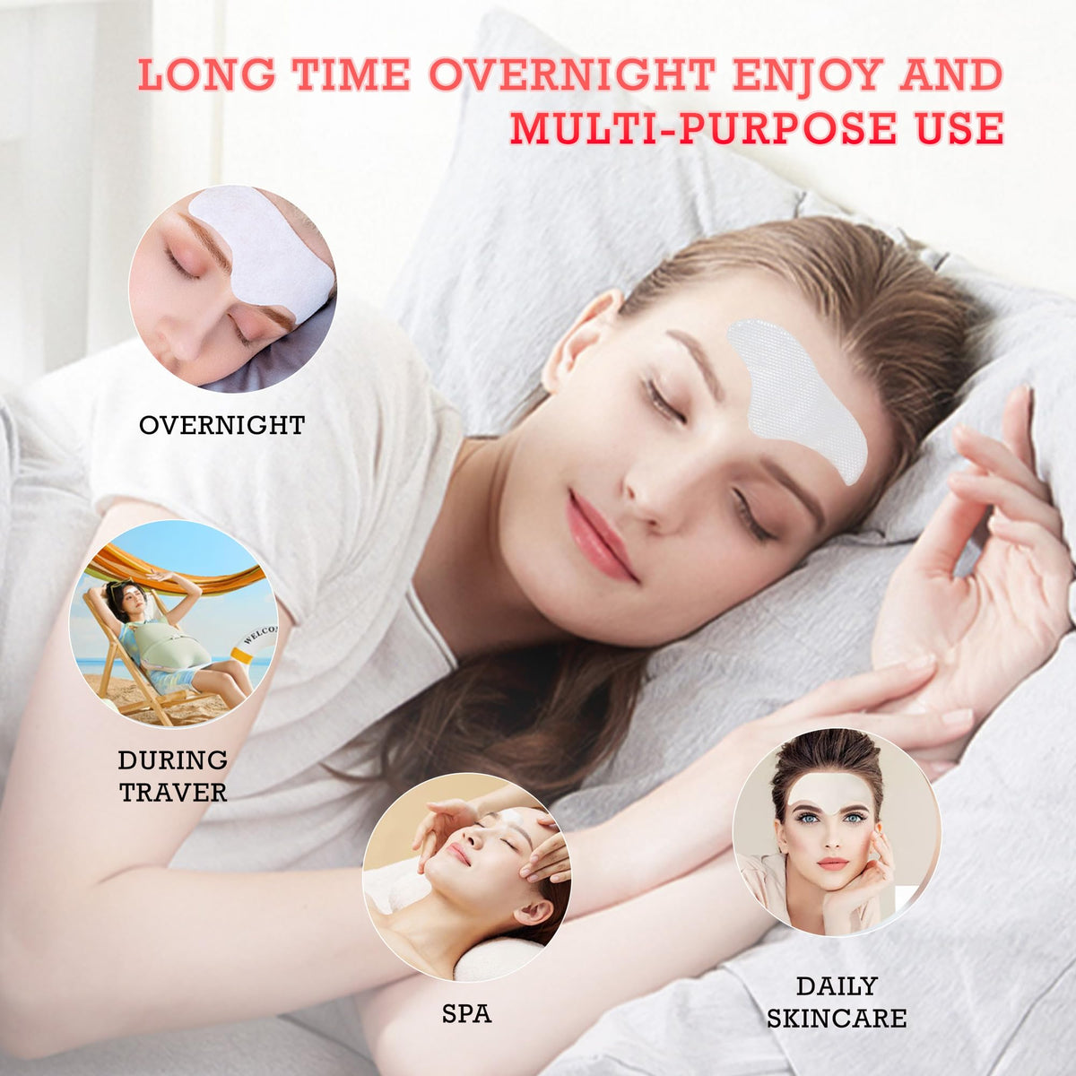 Auteek transparent patch after absorption highlighting visible moisture delivery