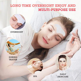 Auteek transparent patch after absorption highlighting visible moisture delivery