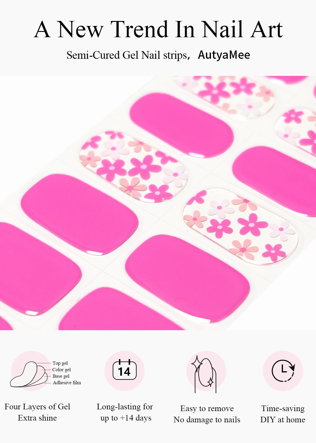 AutyaMee kit with prep pads file and wooden stick for faster at-home application