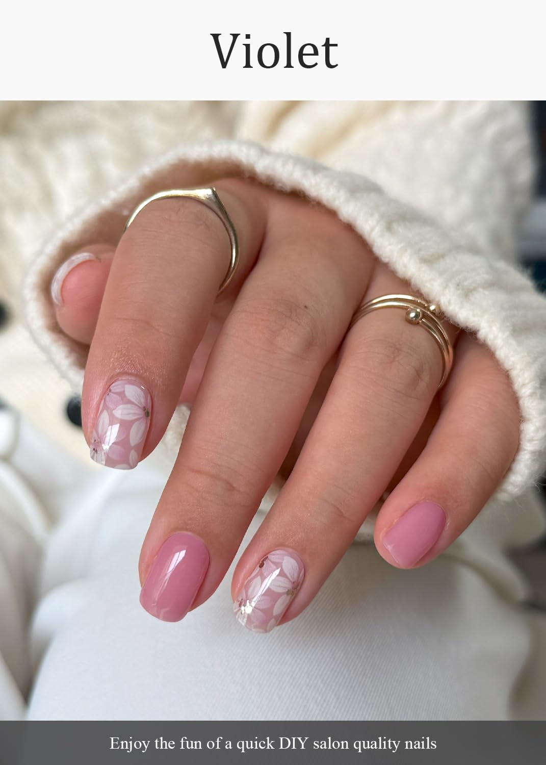 AutyaMee included nail file wooden stick and prep pads for smooth application