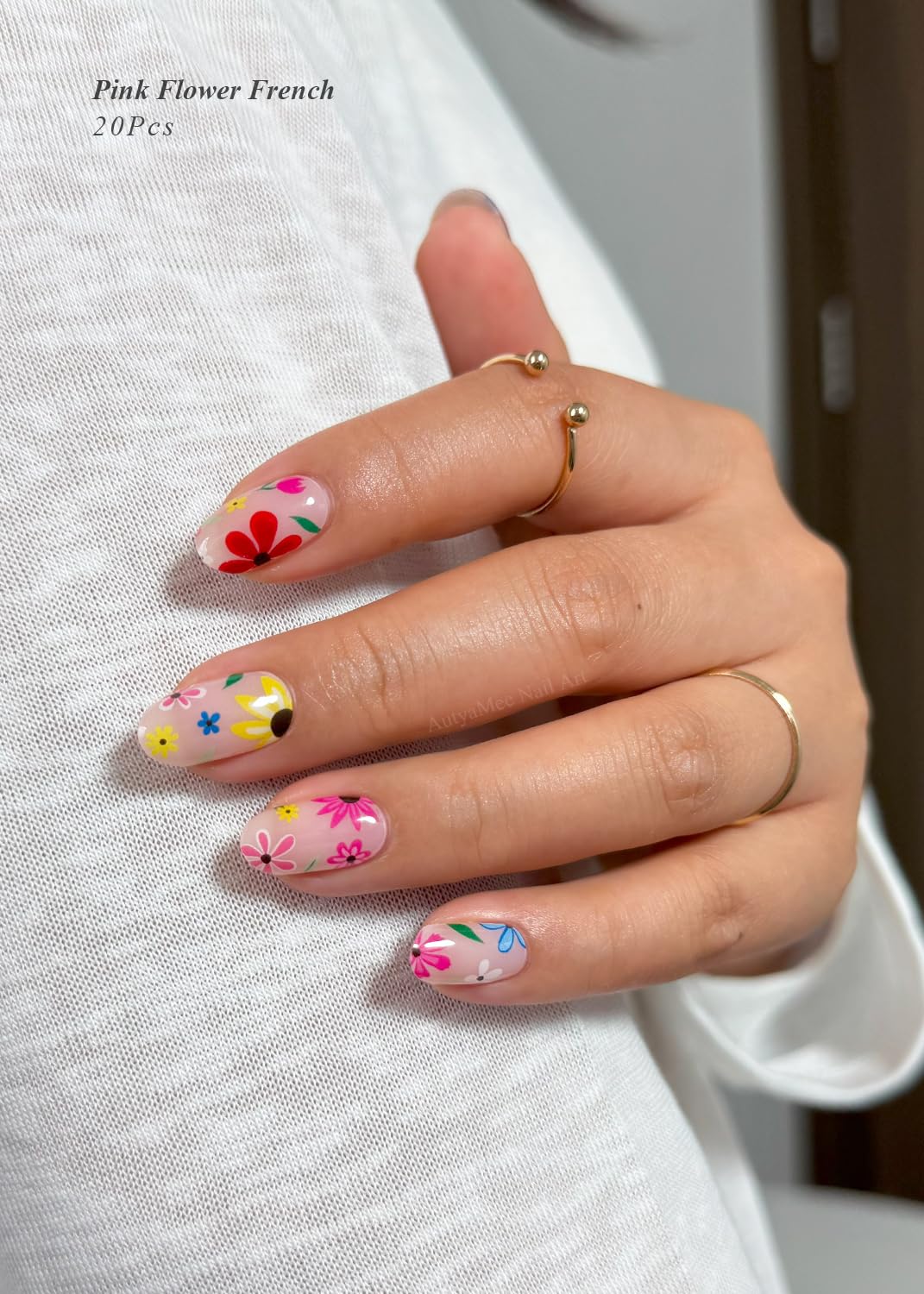 AutyaMee close-up floral pattern detail highlighting vibrant print