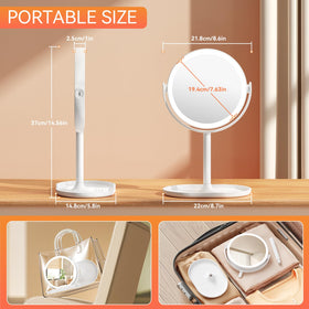 Auxmir base storage and phone-stand showing organized countertop and hands-free use