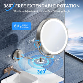 Auxmir folded flat against a wall to save counter space and keep bathroom tidy