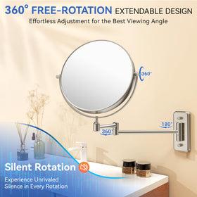 Auxmir side profile with extendable arm showing flexible reach and positioning benefit