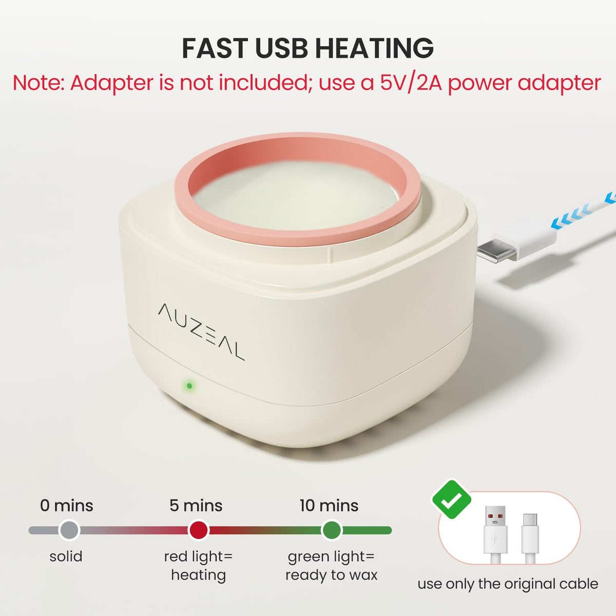 AUZEAL removable silicone bowl detail allowing easy cleanup and reusable convenience