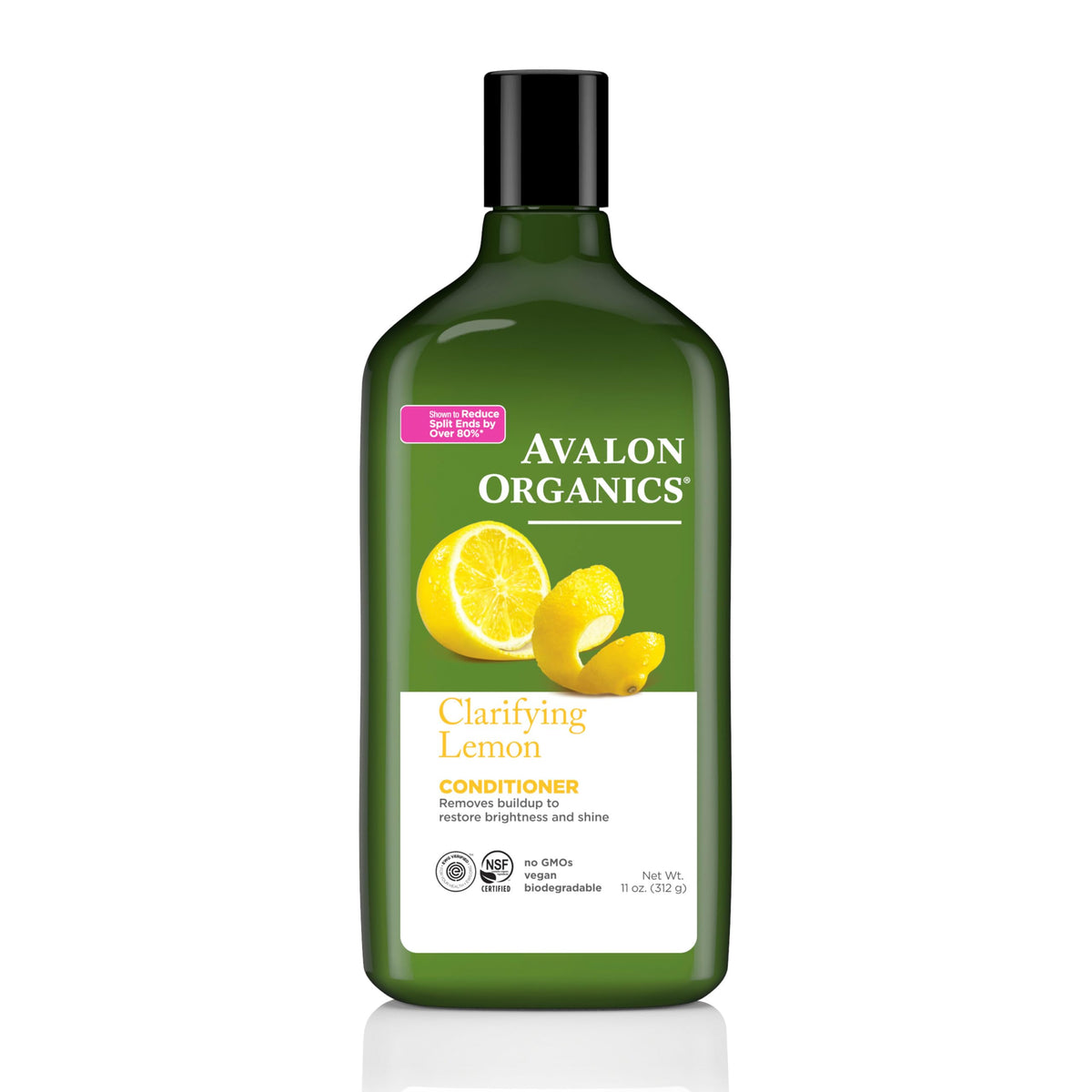 Avalon Organics front packaging showing bottle and lemon imagery for clarity