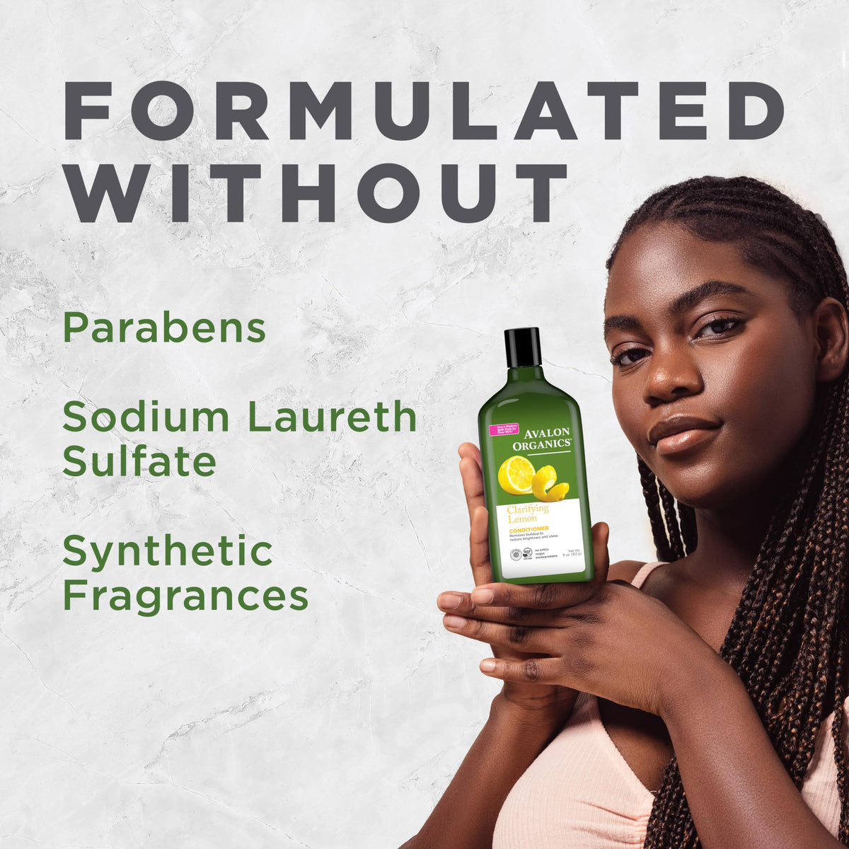 Avalon Organics label and NSF EWG certifications indicating ingredient transparency
