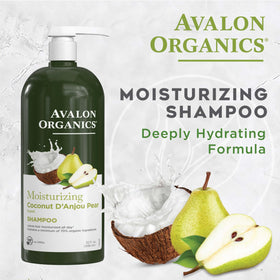 Avalon Organics shampoo texture close-up displaying creamy lather and moisturizing formula