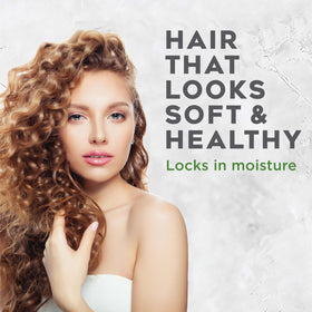 Avalon Organics conditioner beside shower and towels showing daily routine ease benefit