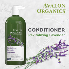 Avalon Organics 32 oz bottle held in hand to show large, value-size convenience