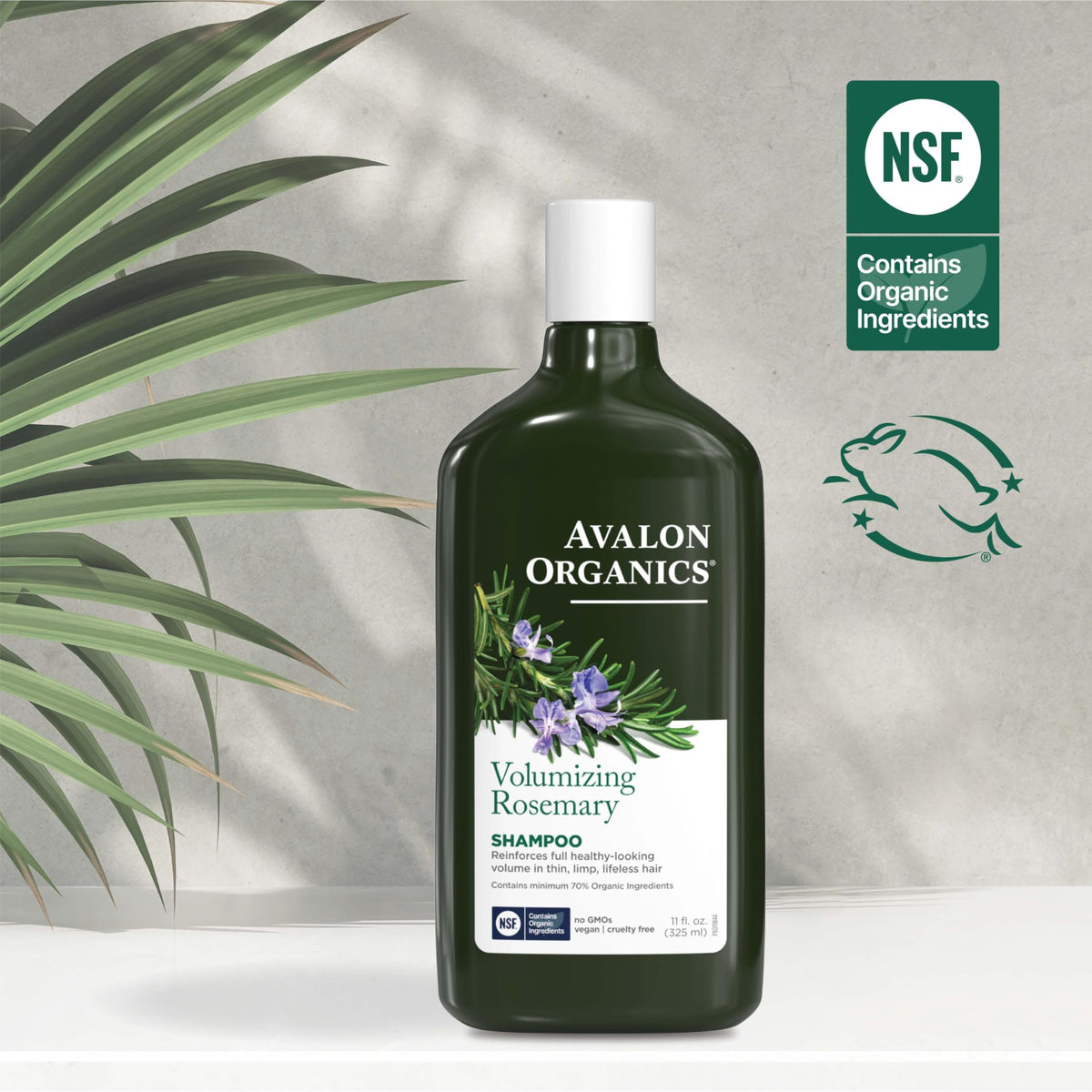 Close-up foam texture of Avalon Organics showing gentle cleansing benefit