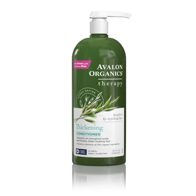 Avalon Organics bottle front view showing 32 oz label and benefits