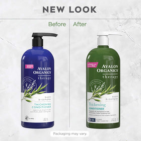Avalon Organics-treated hair styled with added body and visible thickness