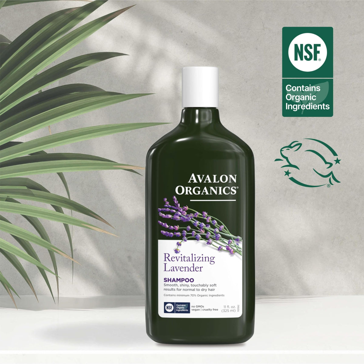 Avalon Organics before and after hair showing smoother shinier strands