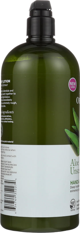 Avalon Organics hands applying lotion to dry skin demonstrating soothing relief