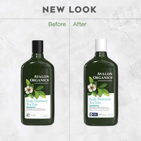 Avalon Organics shampoo on bathroom shelf suggesting daily hair care routine