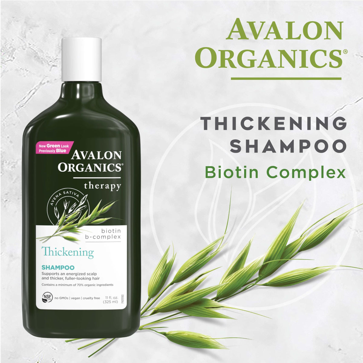 Avalon Organics shampoo lather close-up showing gentle foam