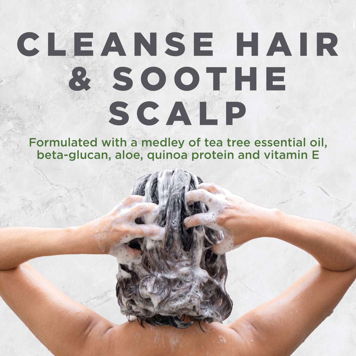 Avalon Organics creamy lather texture demonstrating gentle cleansing action