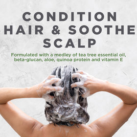Avalon Organics creamy conditioner texture closeup for detangling benefit