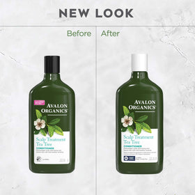 Avalon Organics on bathroom shelf in lifestyle setting conveying daily routine benefit