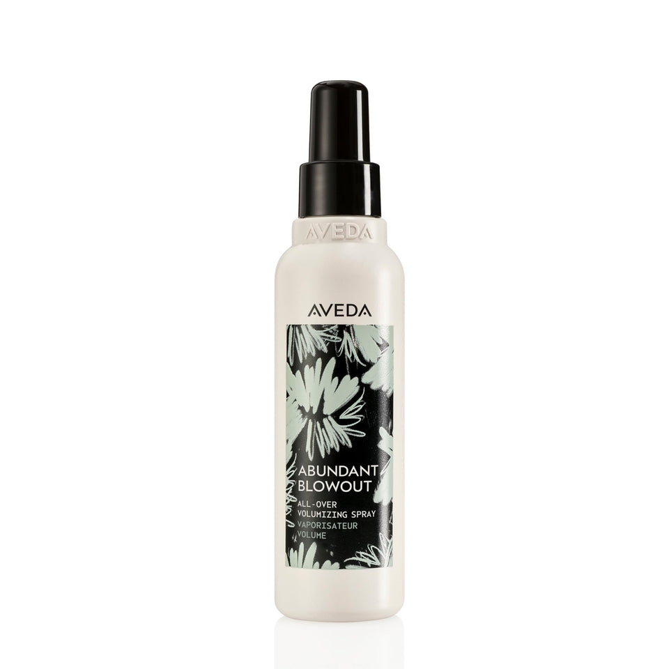 Aveda abundant blowout front packaging showing product and volume benefit