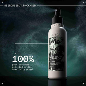 Aveda abundant blowout lifestyle bathroom shelf pairing with brushes for daily routine benefit