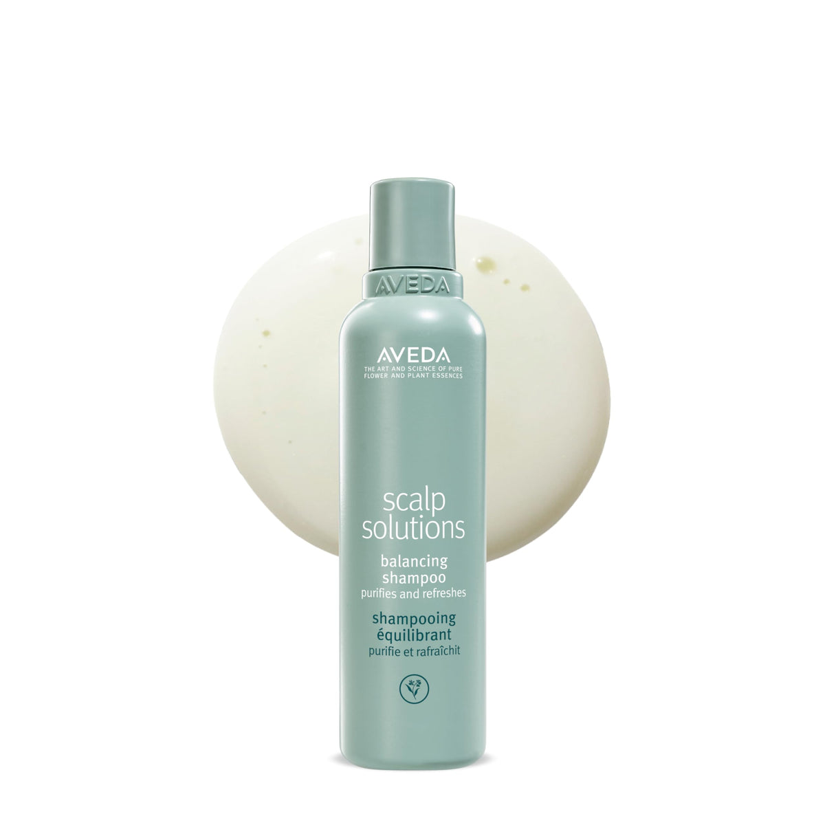 Aveda balancing shampoo front bottle showing clean design and daily use benefit