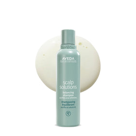 Aveda balancing shampoo front bottle showing clean design and daily use benefit