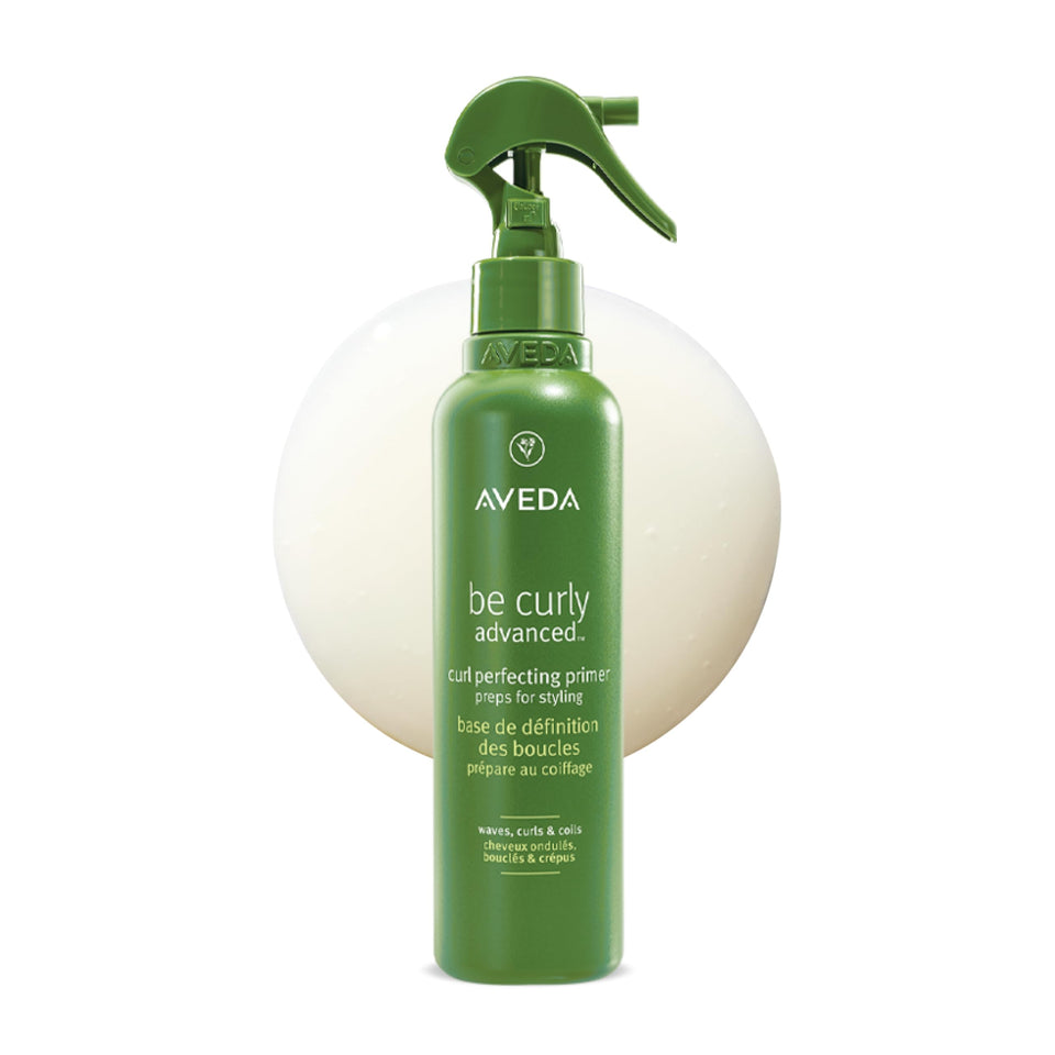 Aveda Be Curly front packaging showing product and benefits