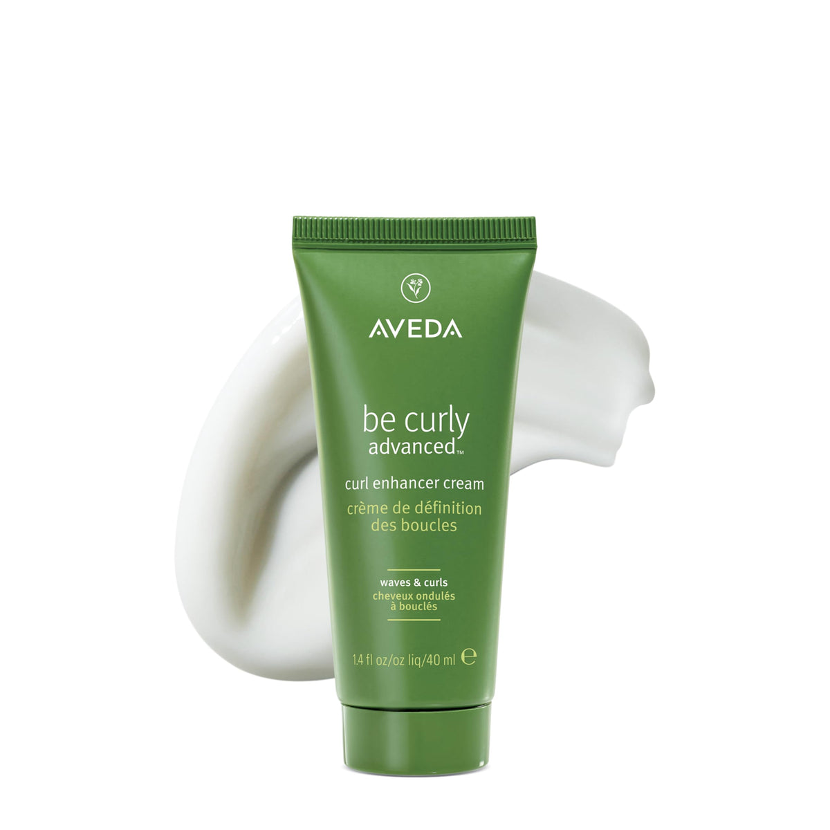 Aveda Be Curly front packaging showing tube and label, highlighting brand benefit