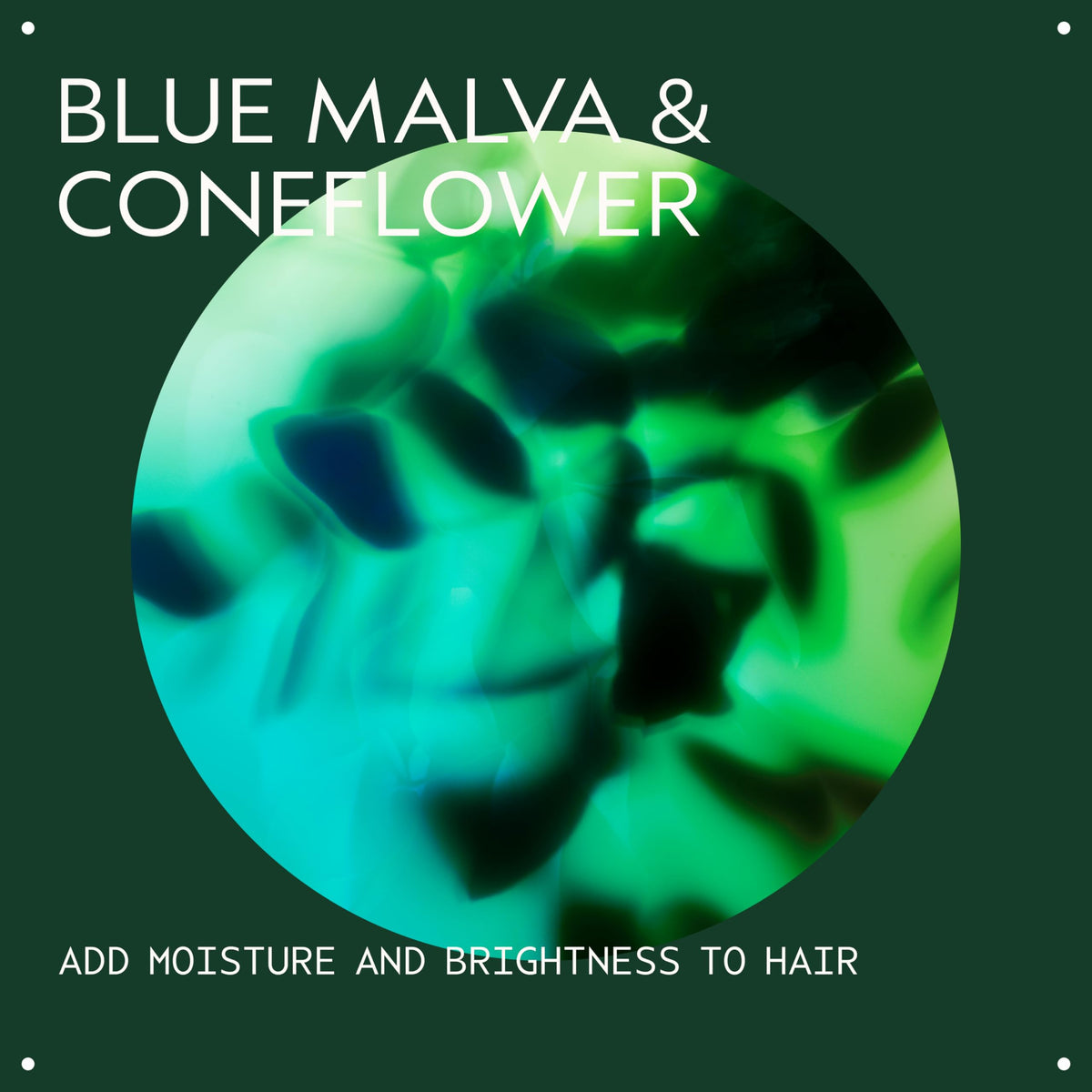 Aveda Blue Malva cream on hand before application, highlights easy spreadability