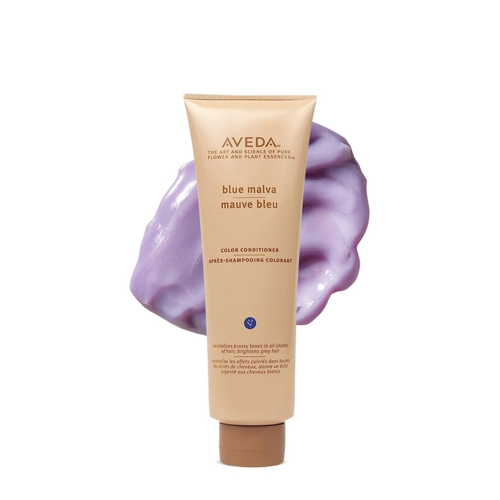 Aveda Blue Malva front bottle showing label and size, conveys product clarity