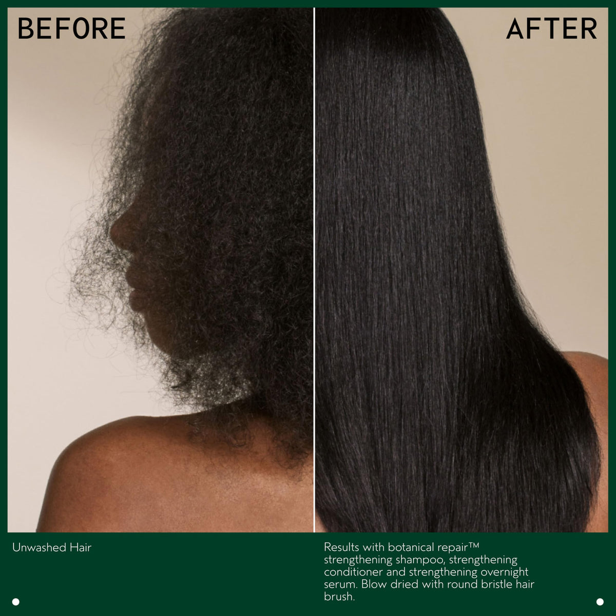 Aveda duo staged in a shower to demonstrate in-shower use and daily routine benefit