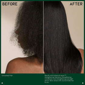 Aveda duo staged in a shower to demonstrate in-shower use and daily routine benefit