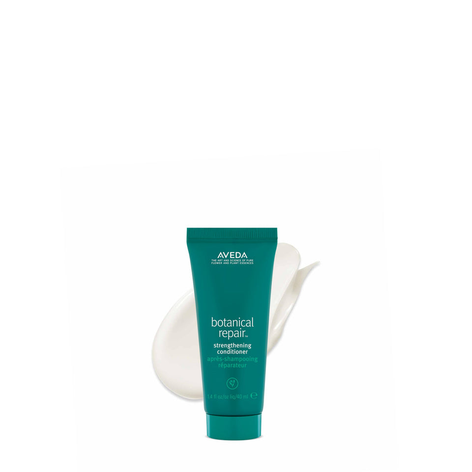 Aveda bottle front packaging showing label and product purpose for gentle strengthening