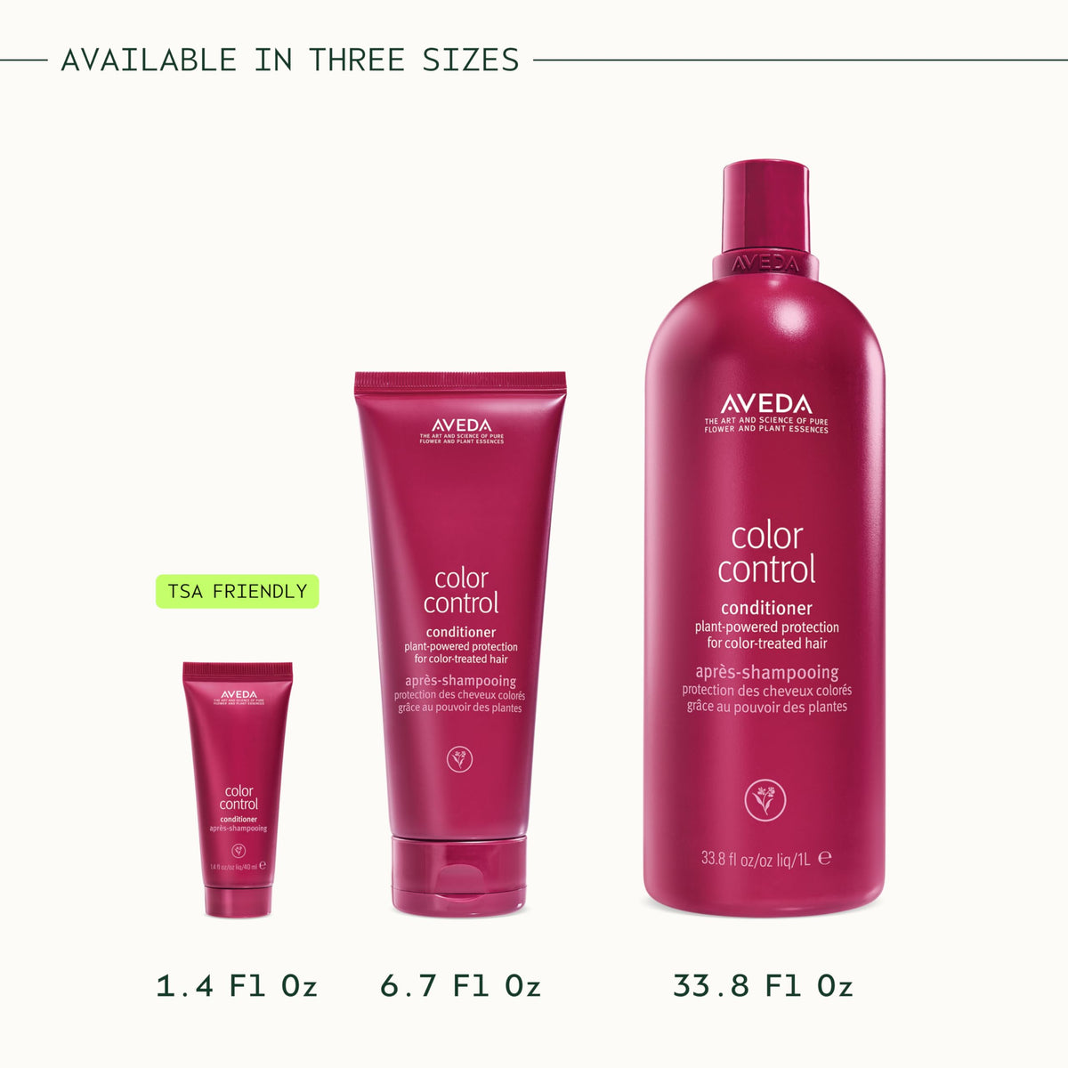 Aveda Color Control Conditioner on bathroom shelf in lifestyle setting implying daily use and luxury ritual