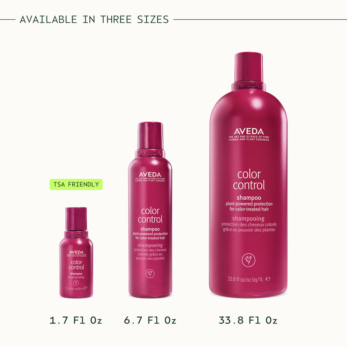 Aveda Color Control Light packaging close-up emphasizing recyclable materials and clean formulation