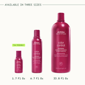 Aveda Color Control Light packaging close-up emphasizing recyclable materials and clean formulation