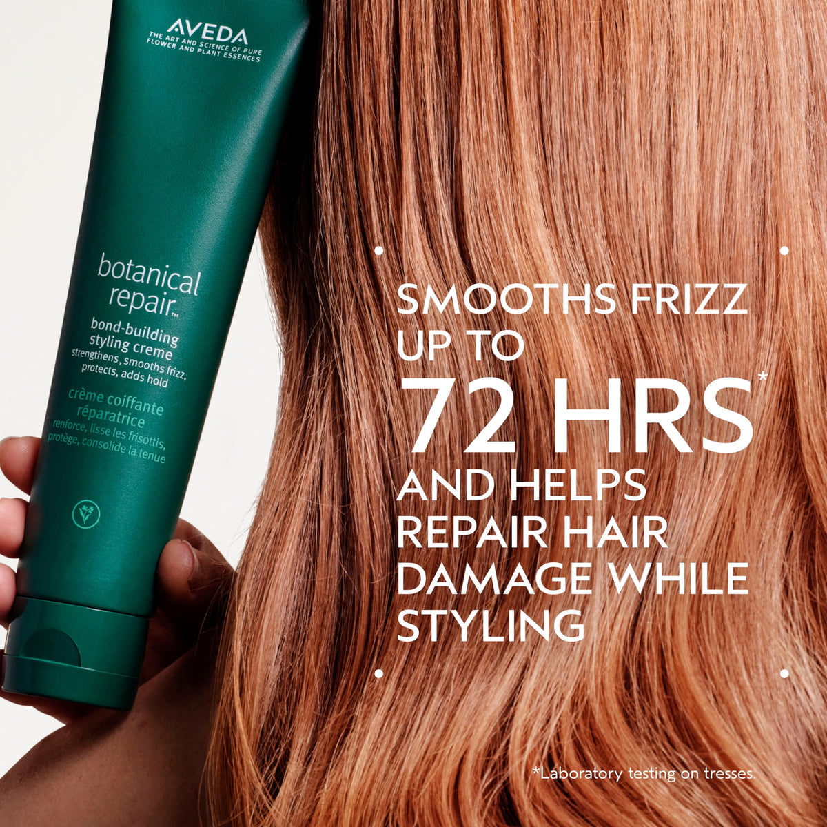 Aveda creme texture close-up showcasing creamy consistency and easy spreadability