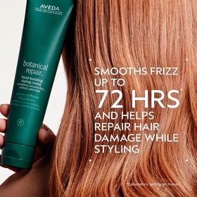 Aveda creme texture close-up showcasing creamy consistency and easy spreadability