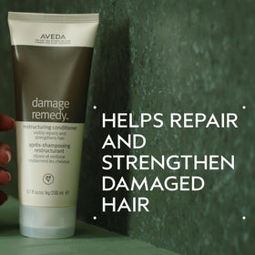 Aveda conditioner pump cap close-up demonstrating easy dispensing and control