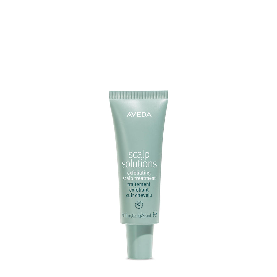 Aveda bottle front view showing product and clean packaging benefit