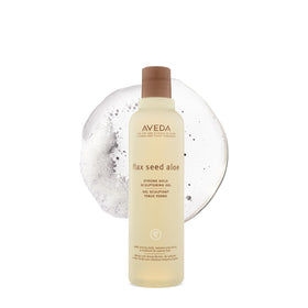 Aveda Flax Seed Aloe front packaging shows product and brand for clear identification and trust