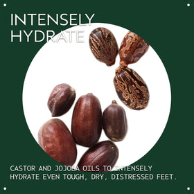 Aveda Foot Relief being applied to foot highlighting smooth absorption