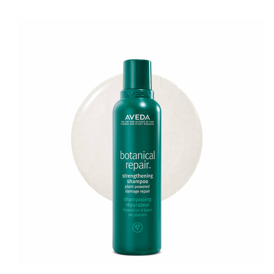 Aveda front bottle showing product branding and clean design benefits