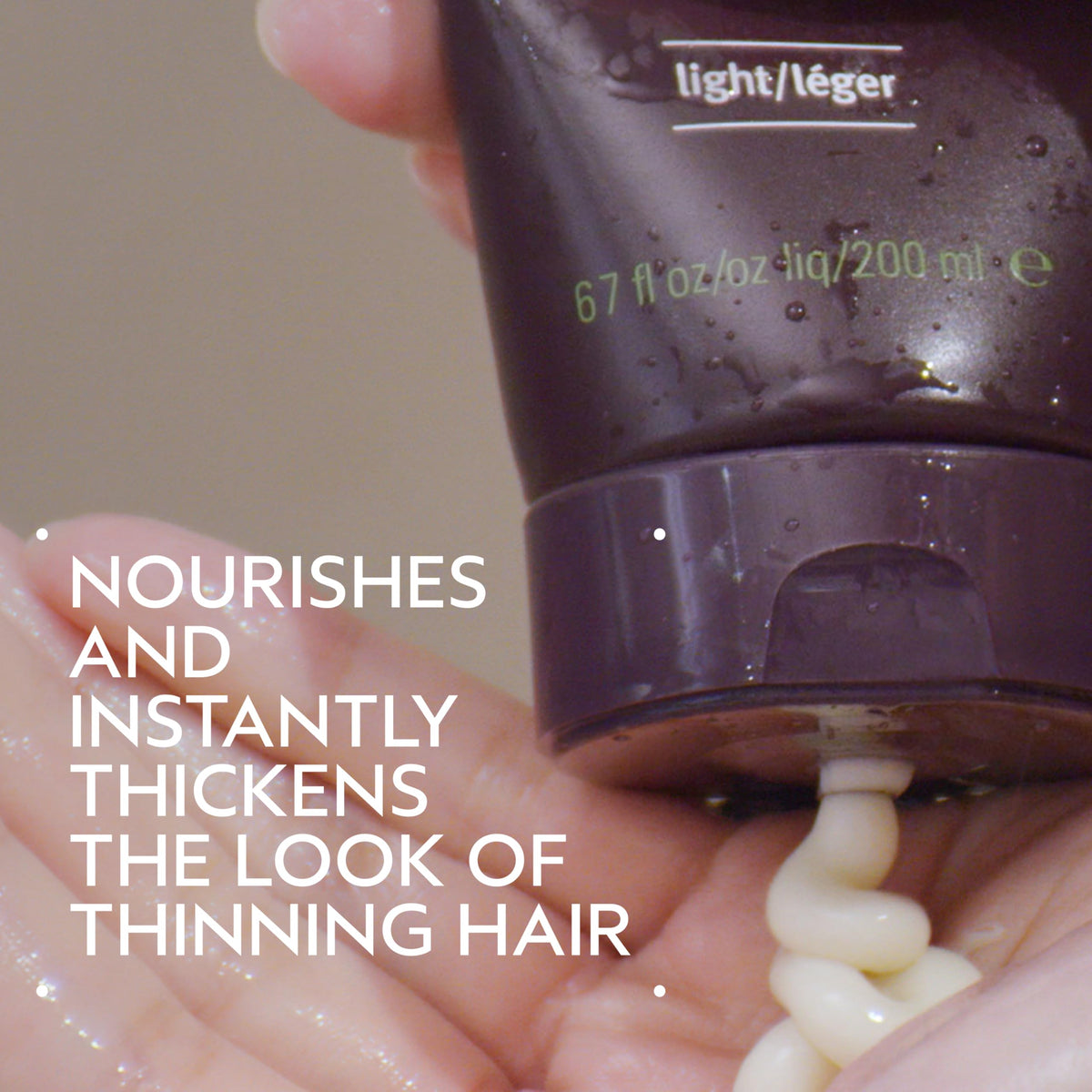 Aveda Invati Ultra Light conditioner label close-up showing ingredient and usage details